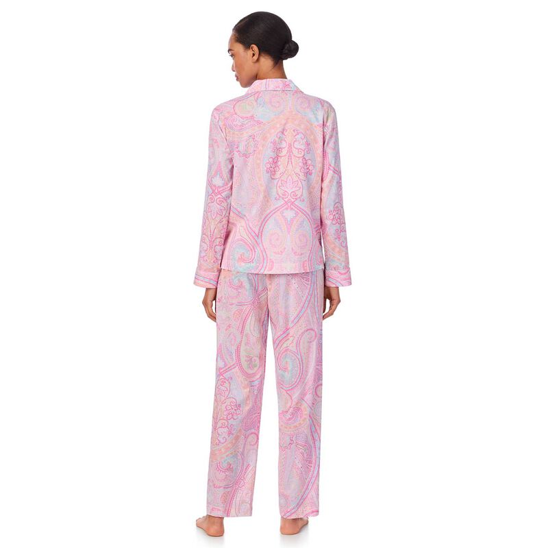 Lauren Ralph Lauren Classic Lawn L/S Notch Collar Pajama Set image number 4